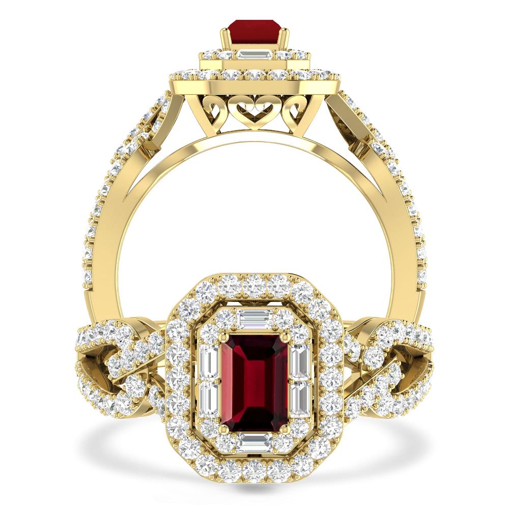 Yellow Gold - Garnet