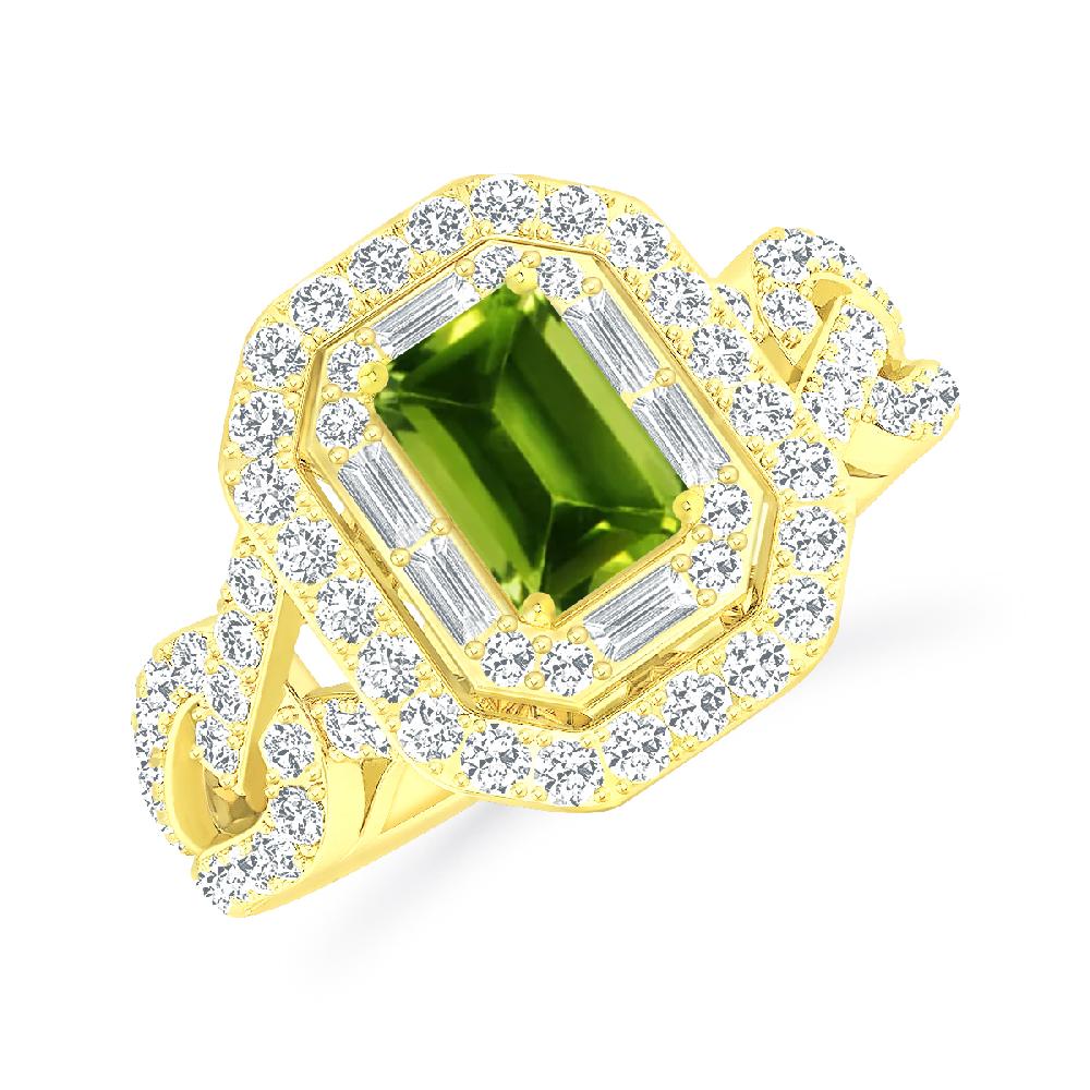 Yellow Gold - Peridot