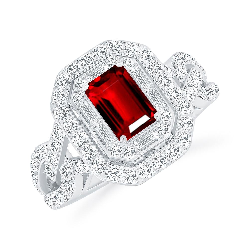 White Gold - Ruby