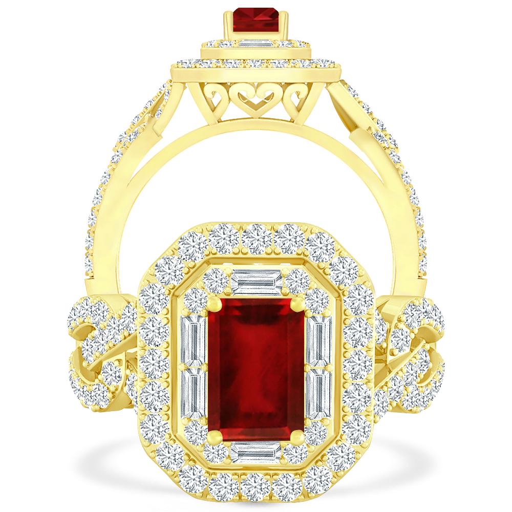 Yellow Gold - Ruby