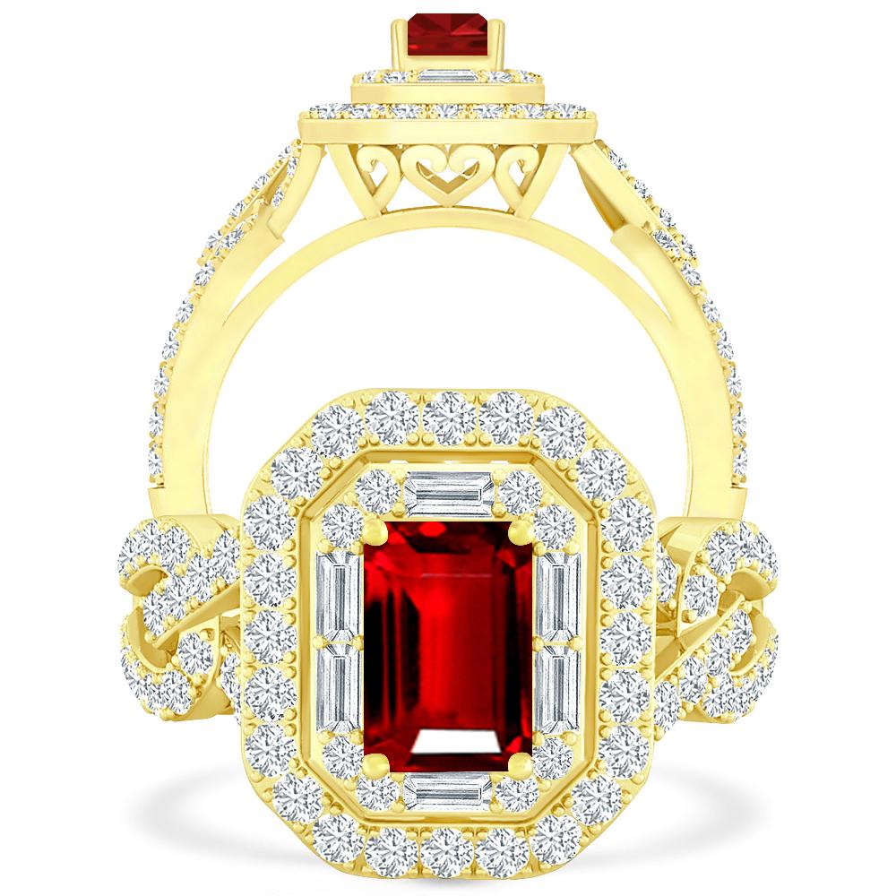 Yellow Gold - Ruby