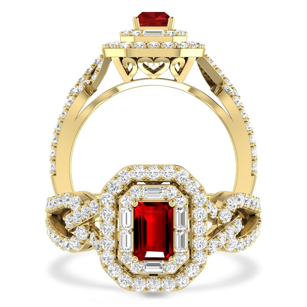 Yellow Gold - Ruby