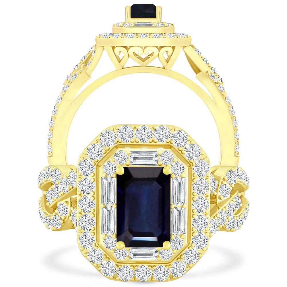 Yellow Gold - Sapphire