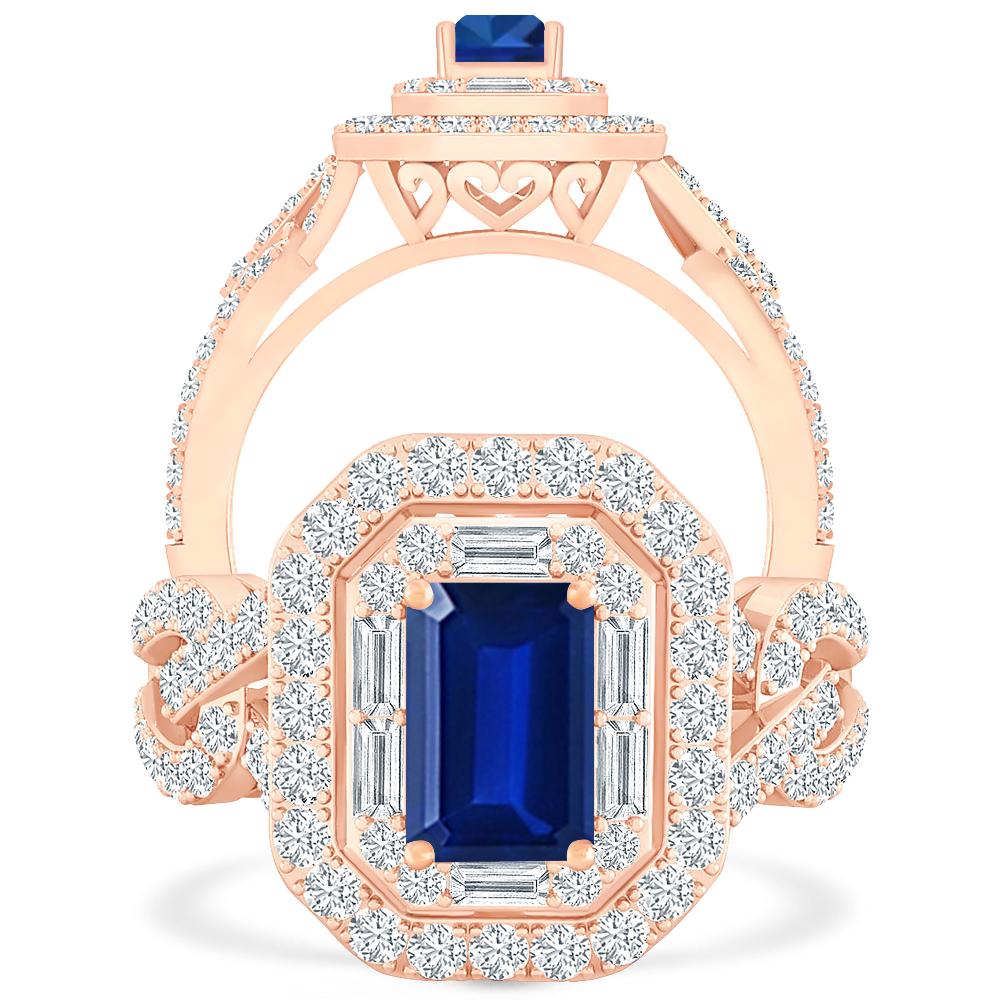 Rose Gold - Sapphire