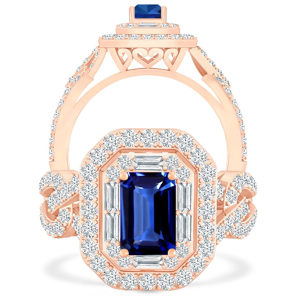 Rose Gold - Sapphire