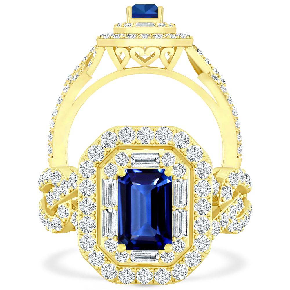 Yellow Gold - Sapphire