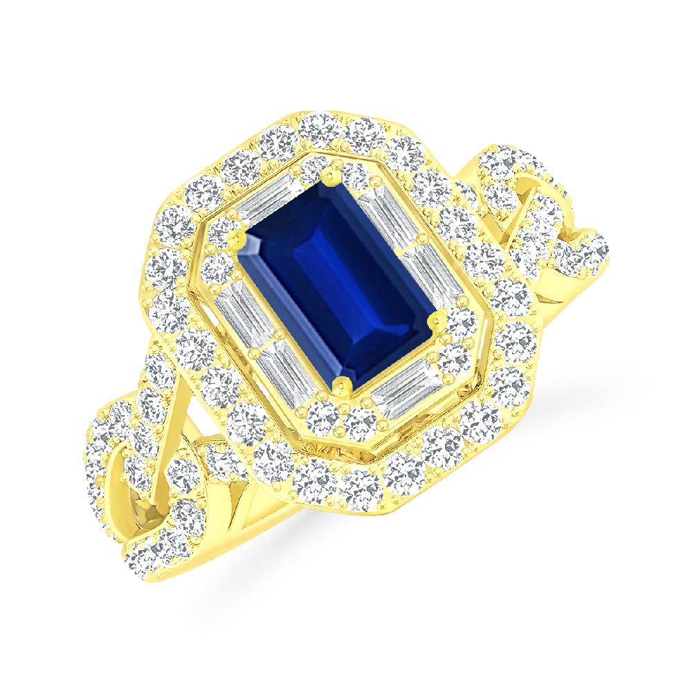 Yellow Gold - Sapphire