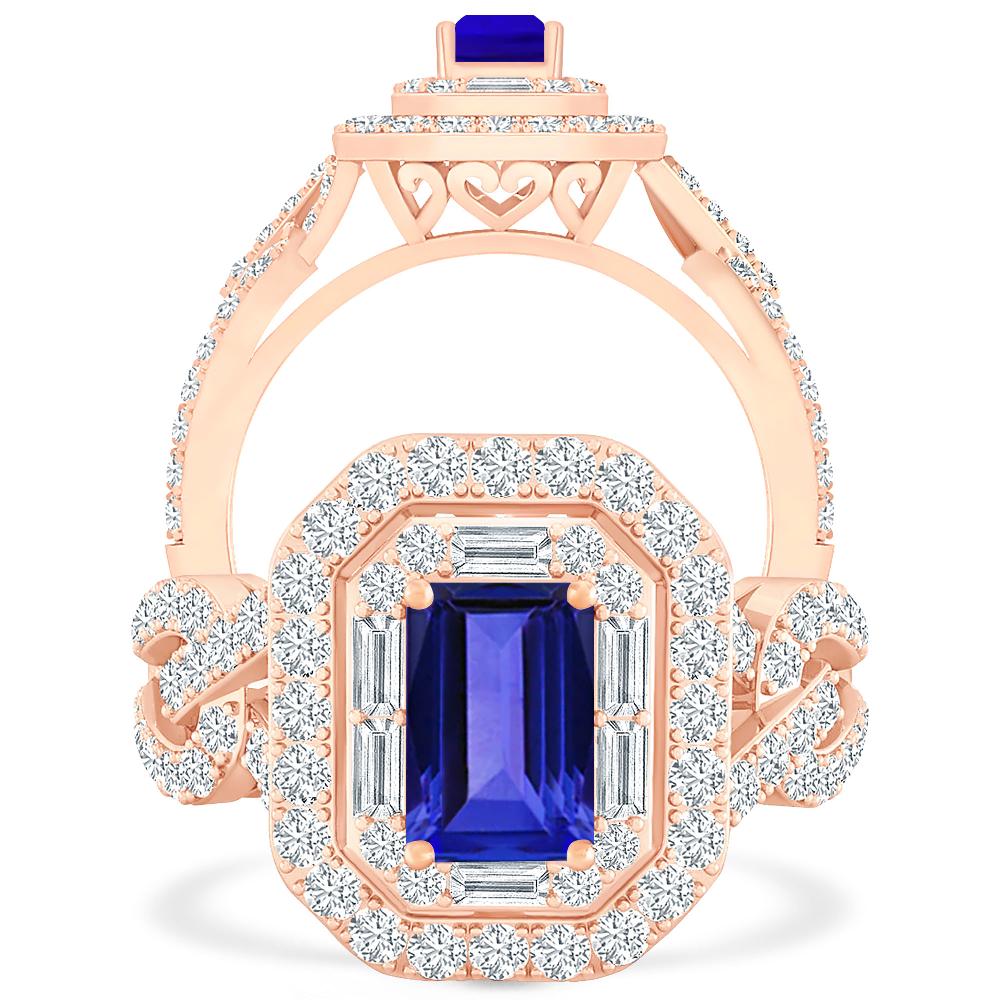 Rose Gold - Tanzanite