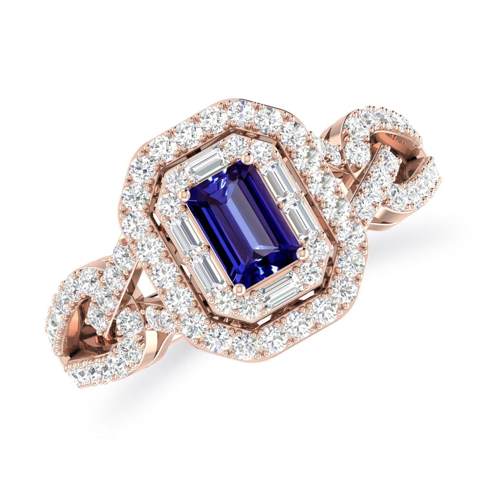 Rose Gold - Tanzanite