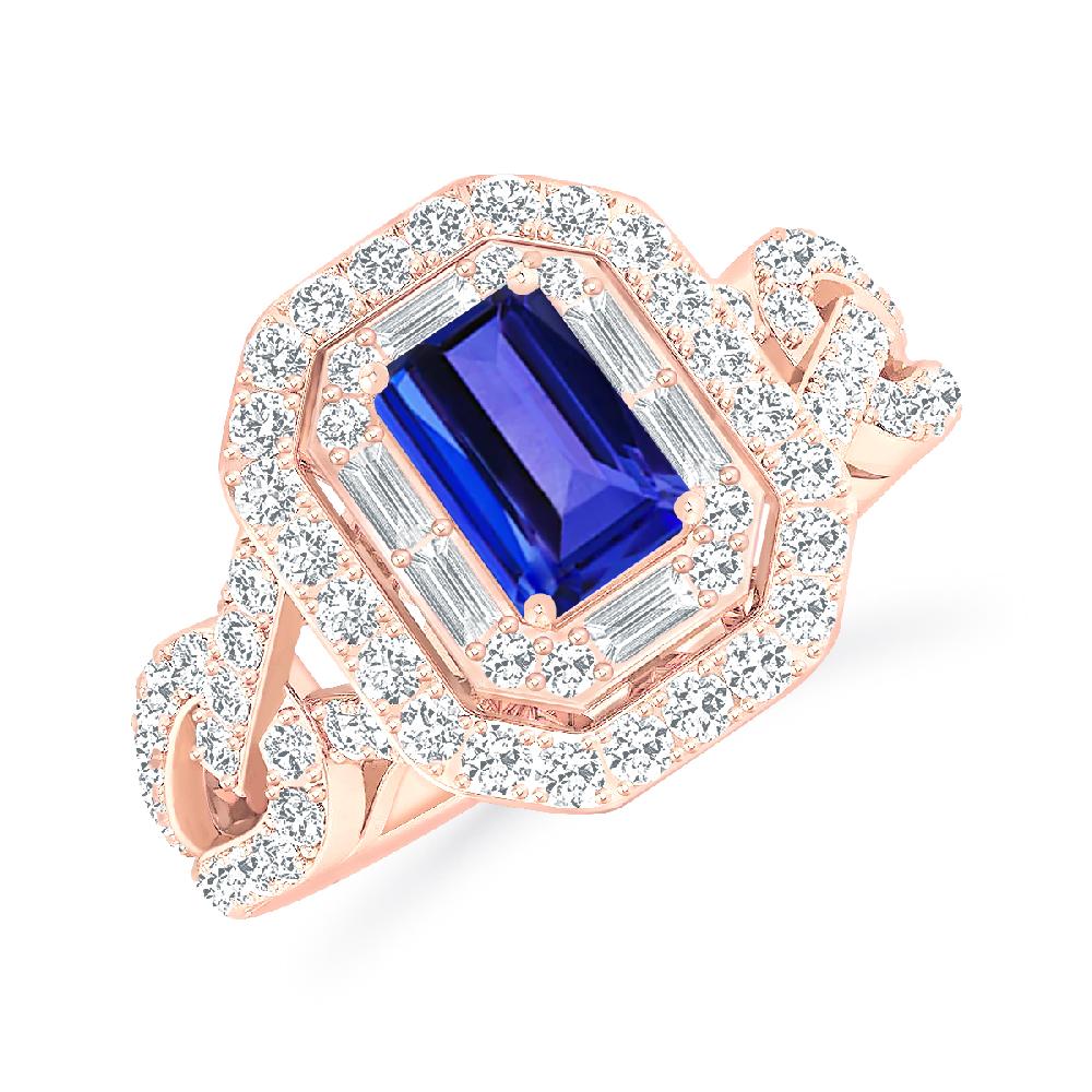 Rose Gold - Tanzanite