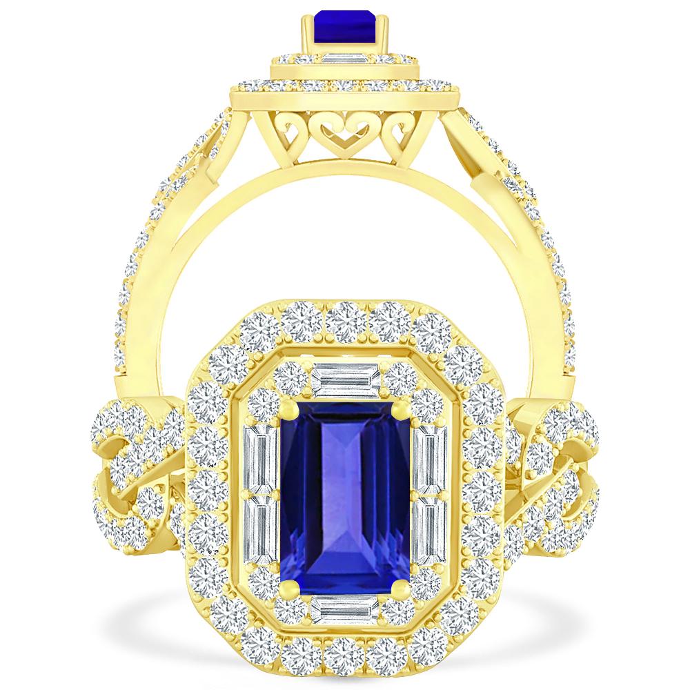 Yellow Gold - Tanzanite