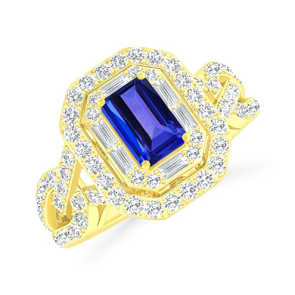 Yellow Gold - Tanzanite