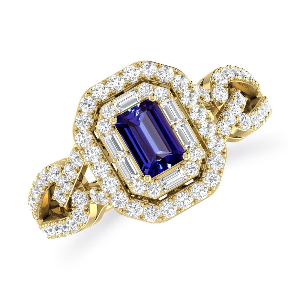 Yellow Gold - Tanzanite