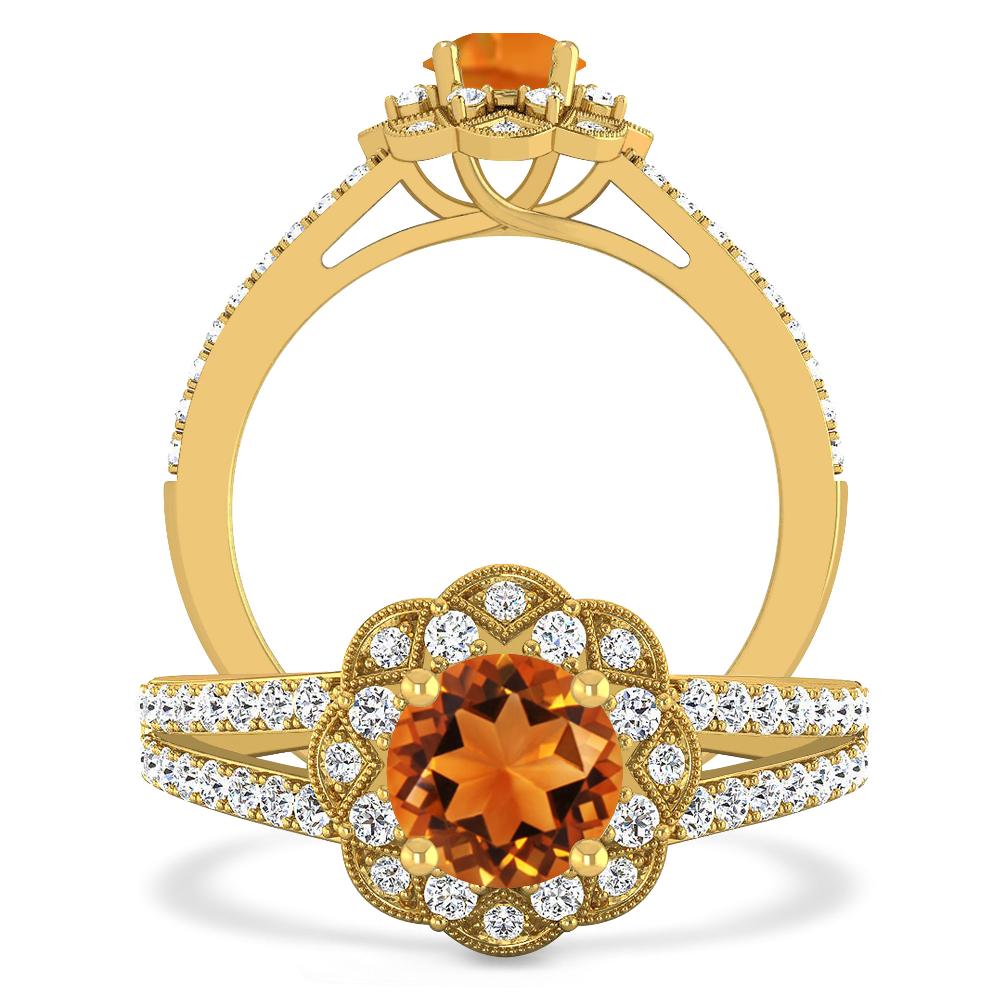 Yellow Gold - Citrine