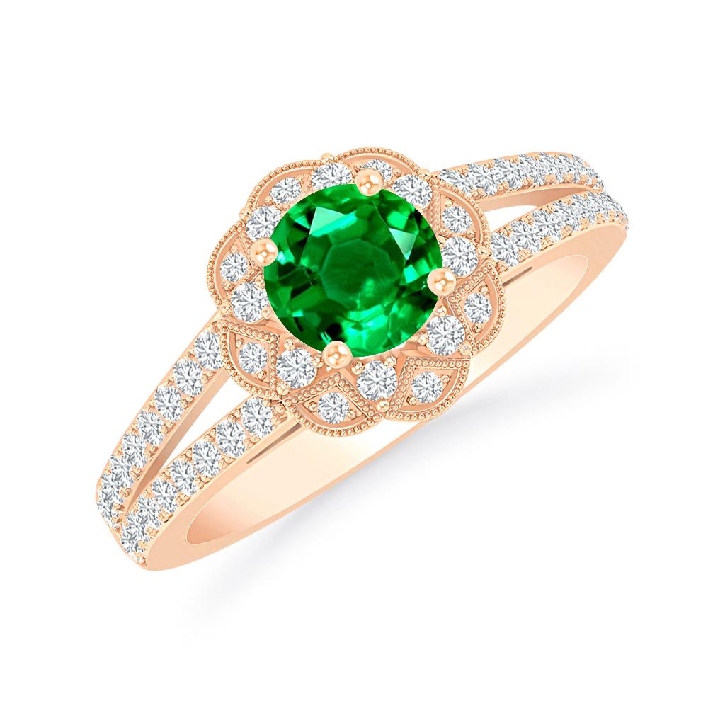 Rose Gold - Emerald