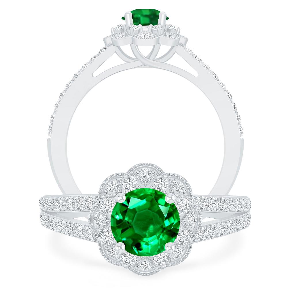 White Gold - Emerald