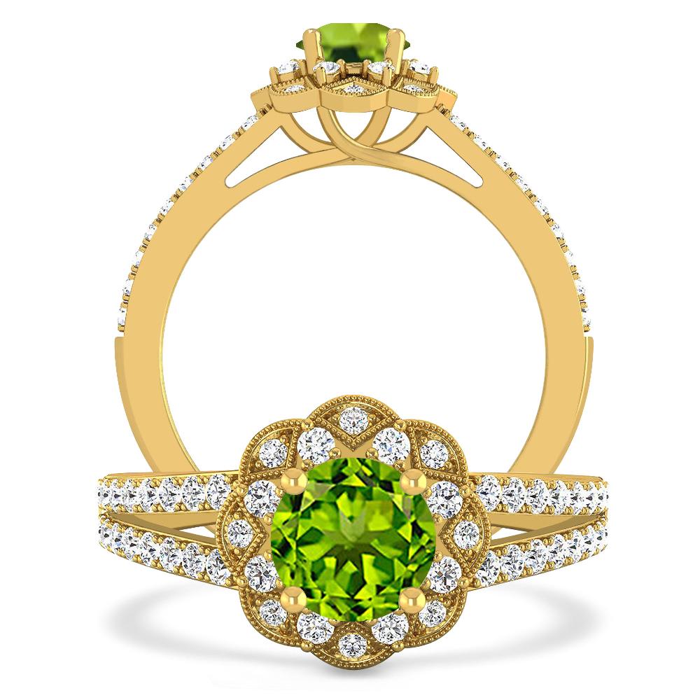 Yellow Gold - Peridot