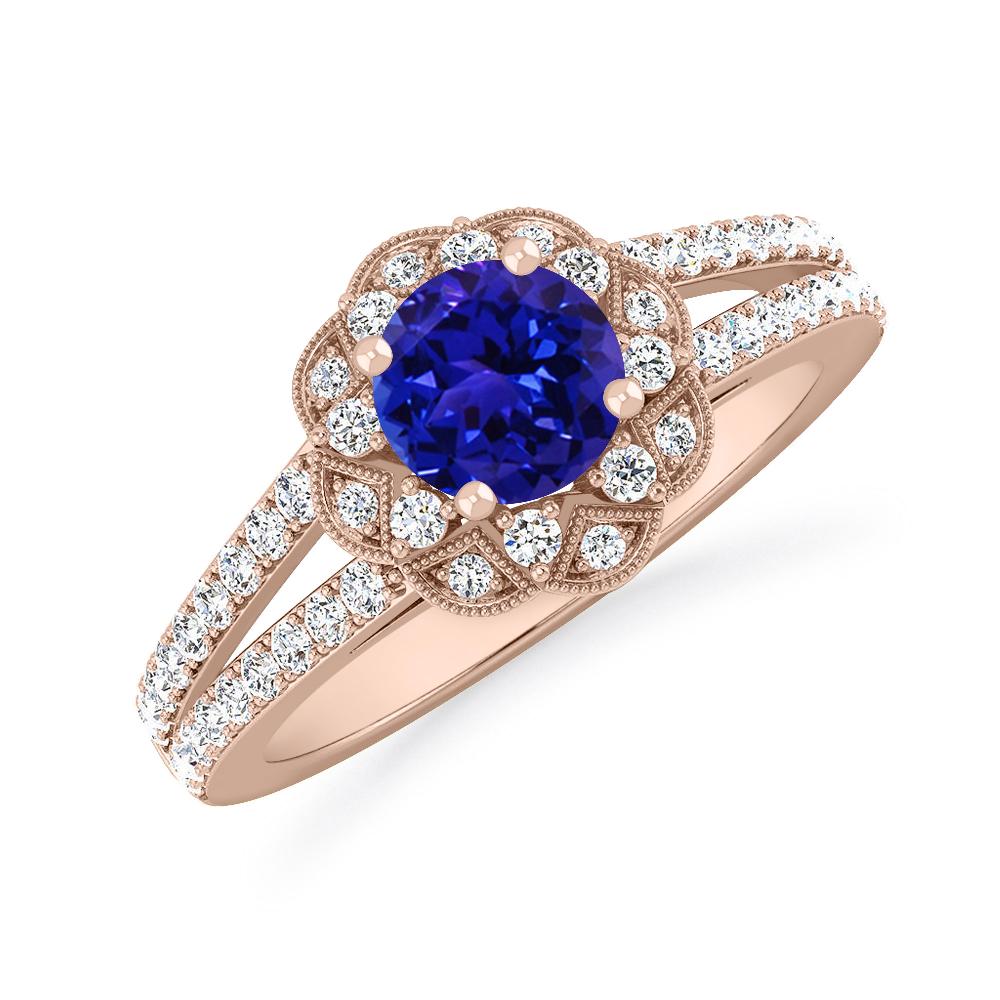 Rose Gold - Tanzanite