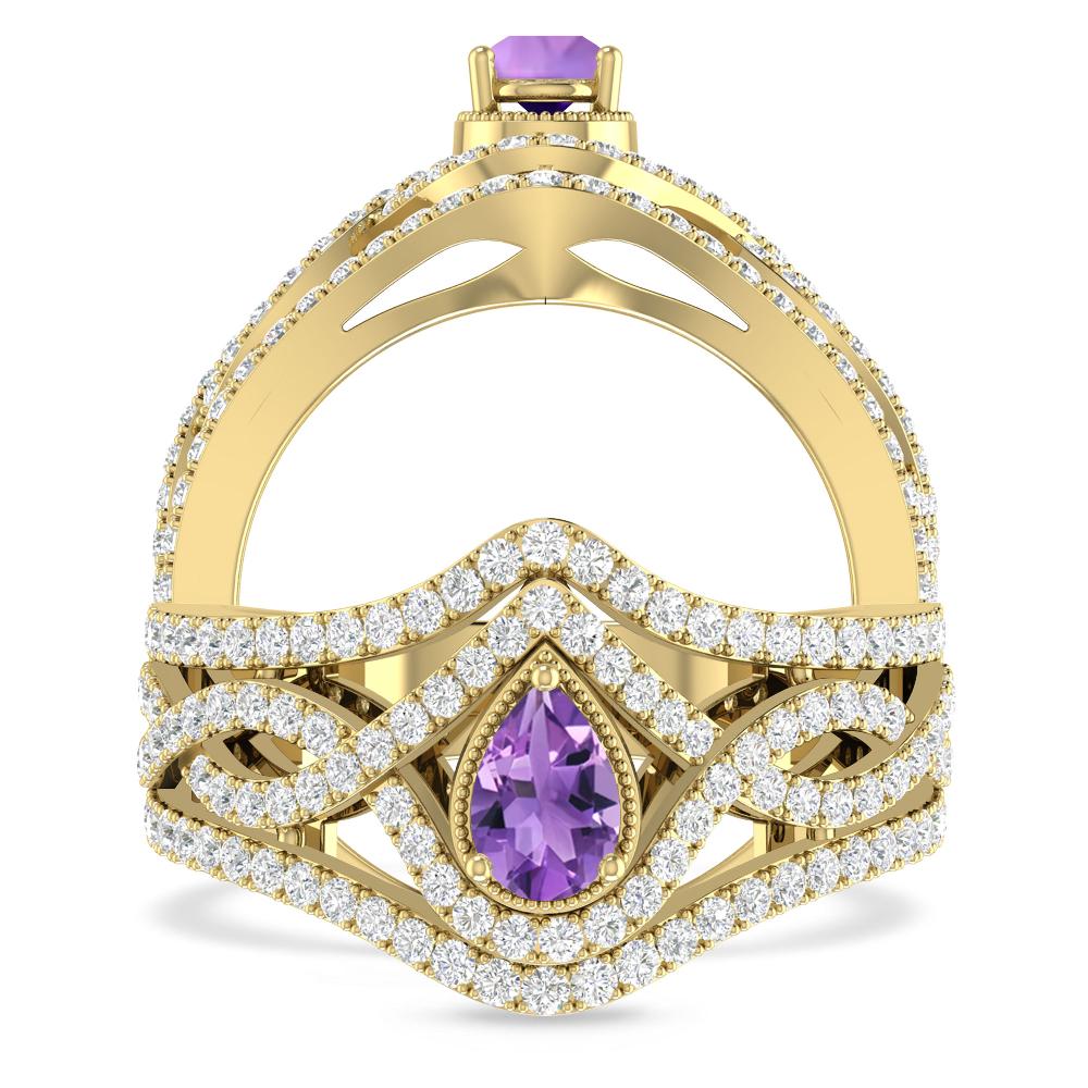 Yellow Gold - Amethyst