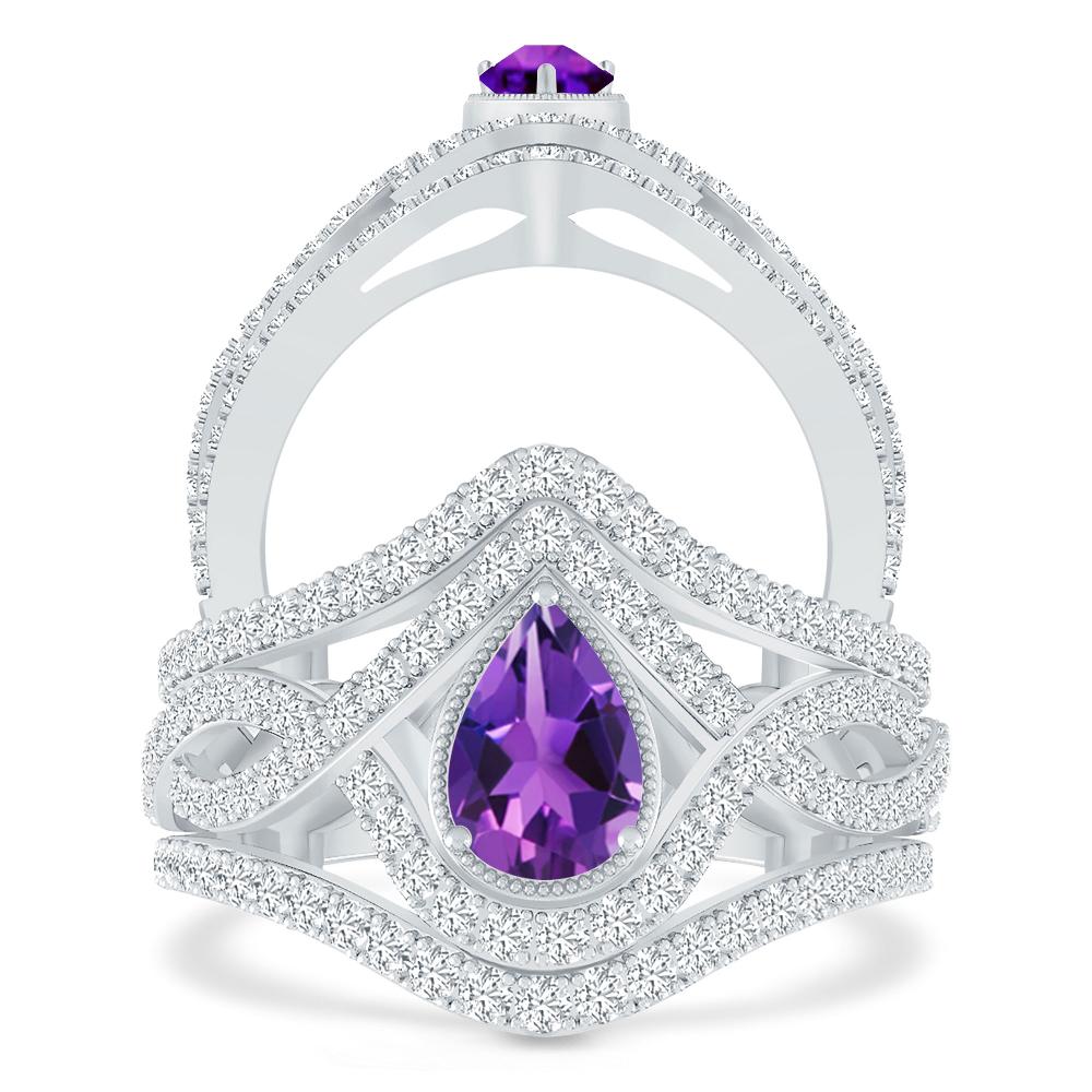 White Gold - Amethyst