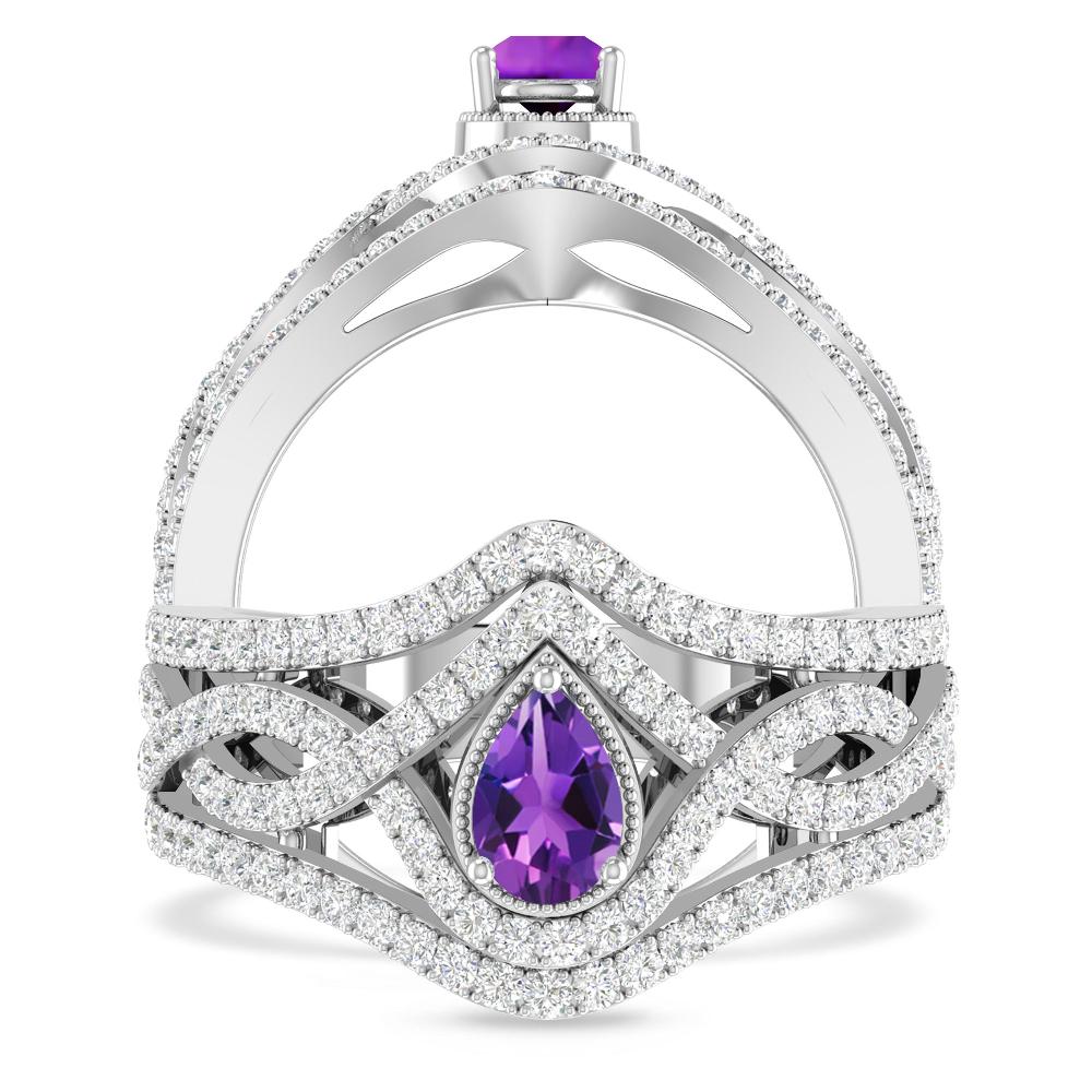 White Gold - Amethyst