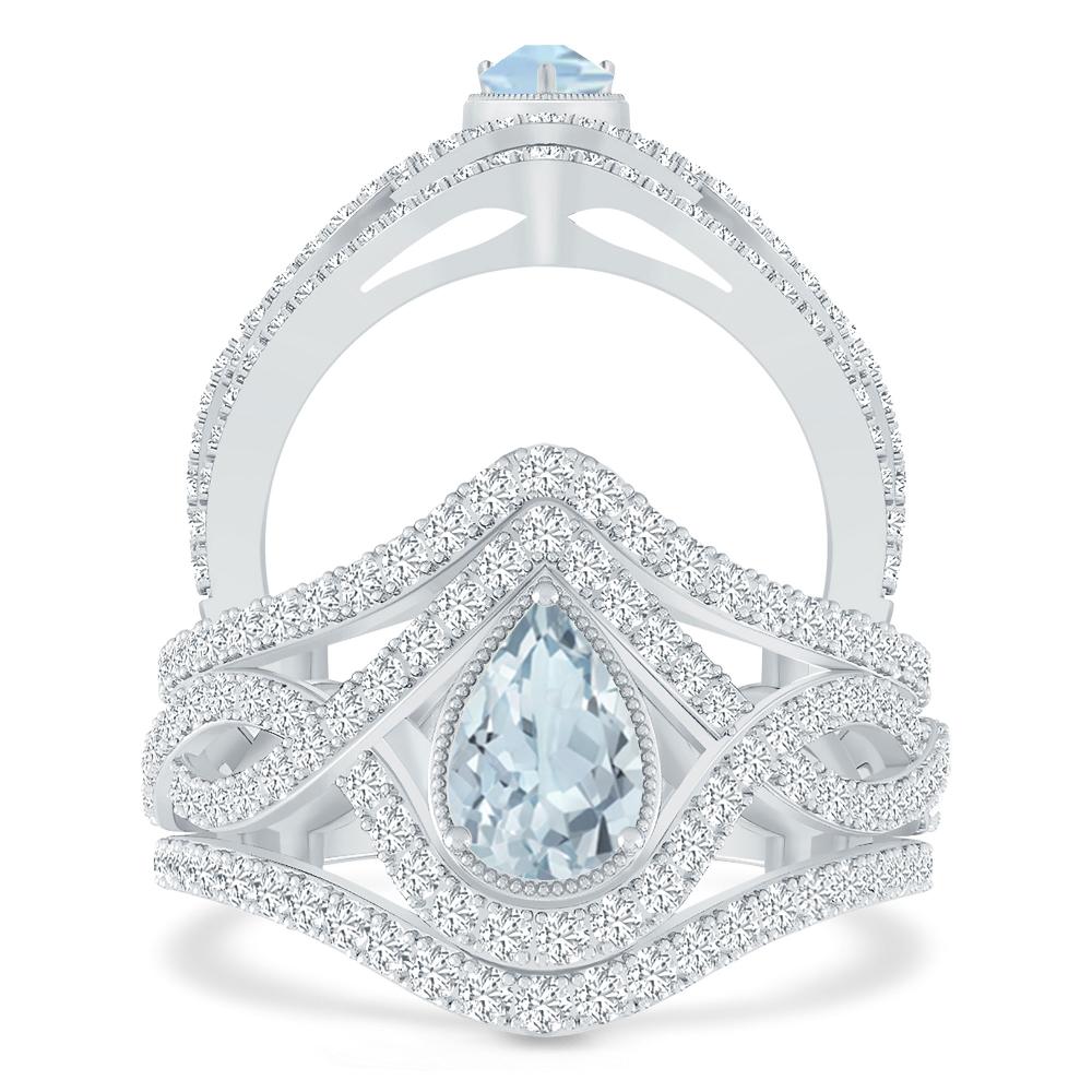 White Gold - Aquamarine