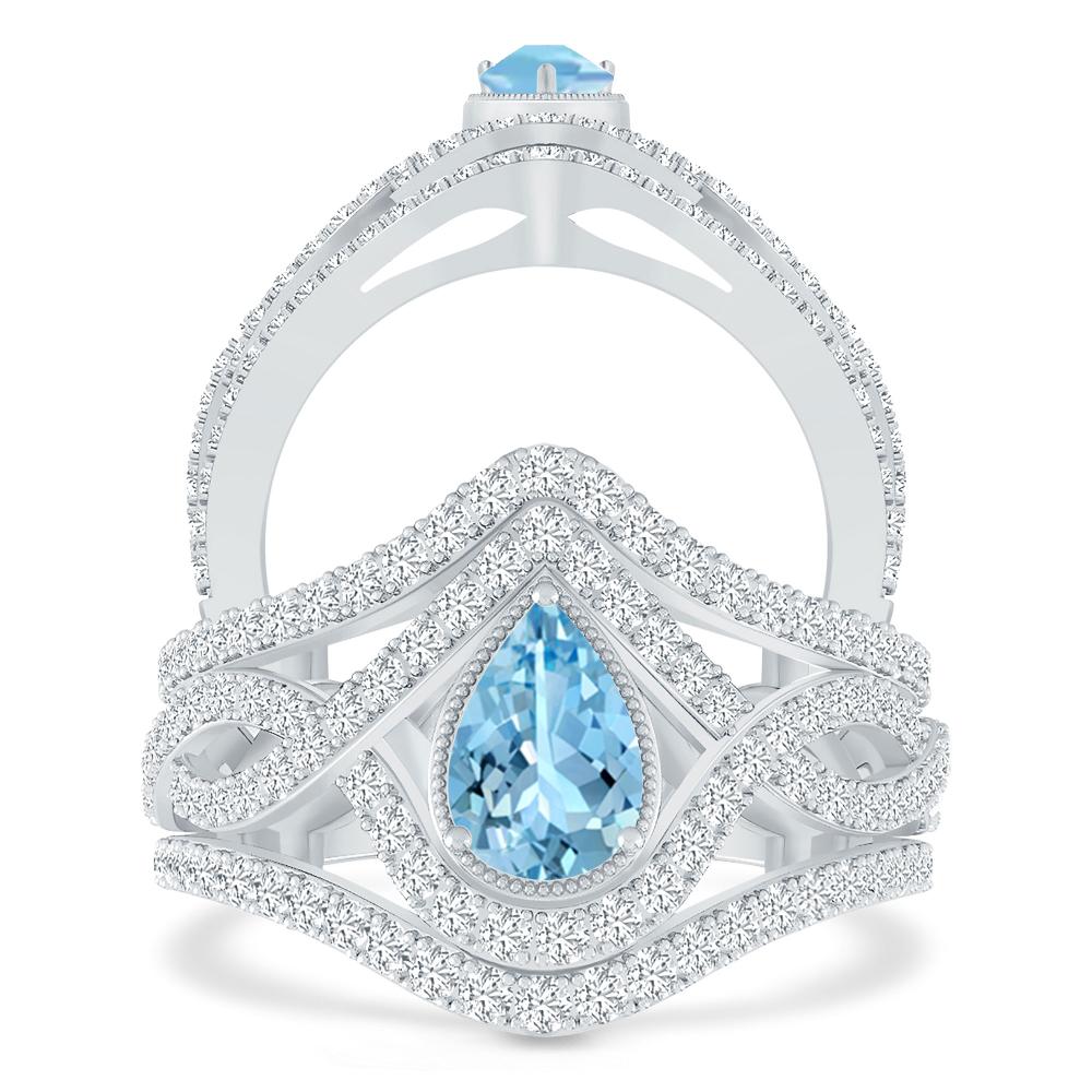 White Gold - Aquamarine