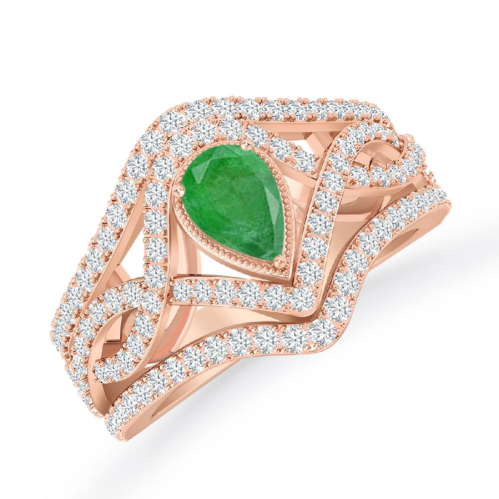 Rose Gold - Emerald