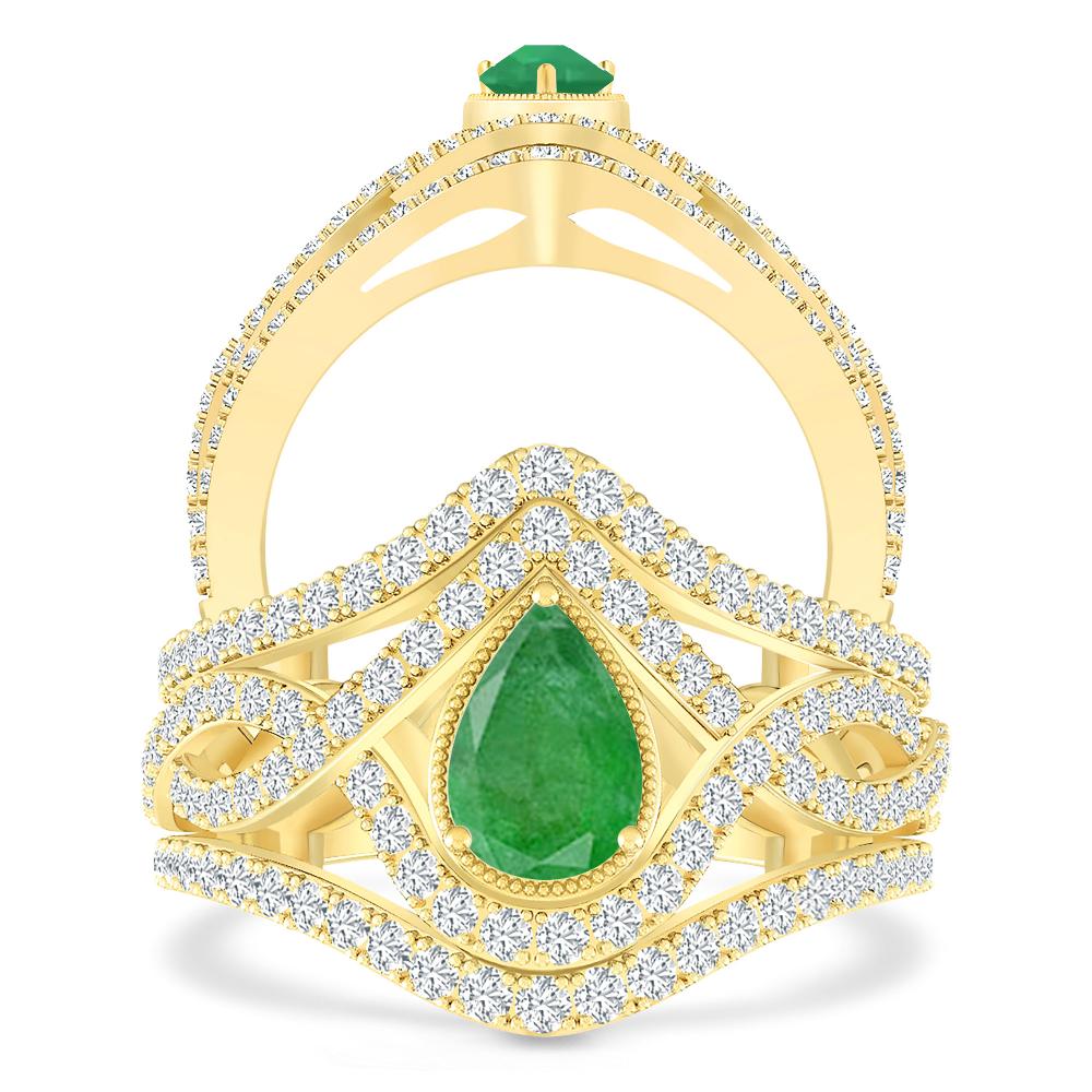 Yellow Gold - Emerald