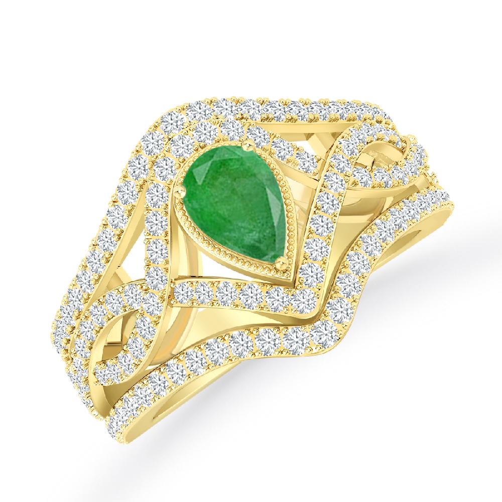 Yellow Gold - Emerald