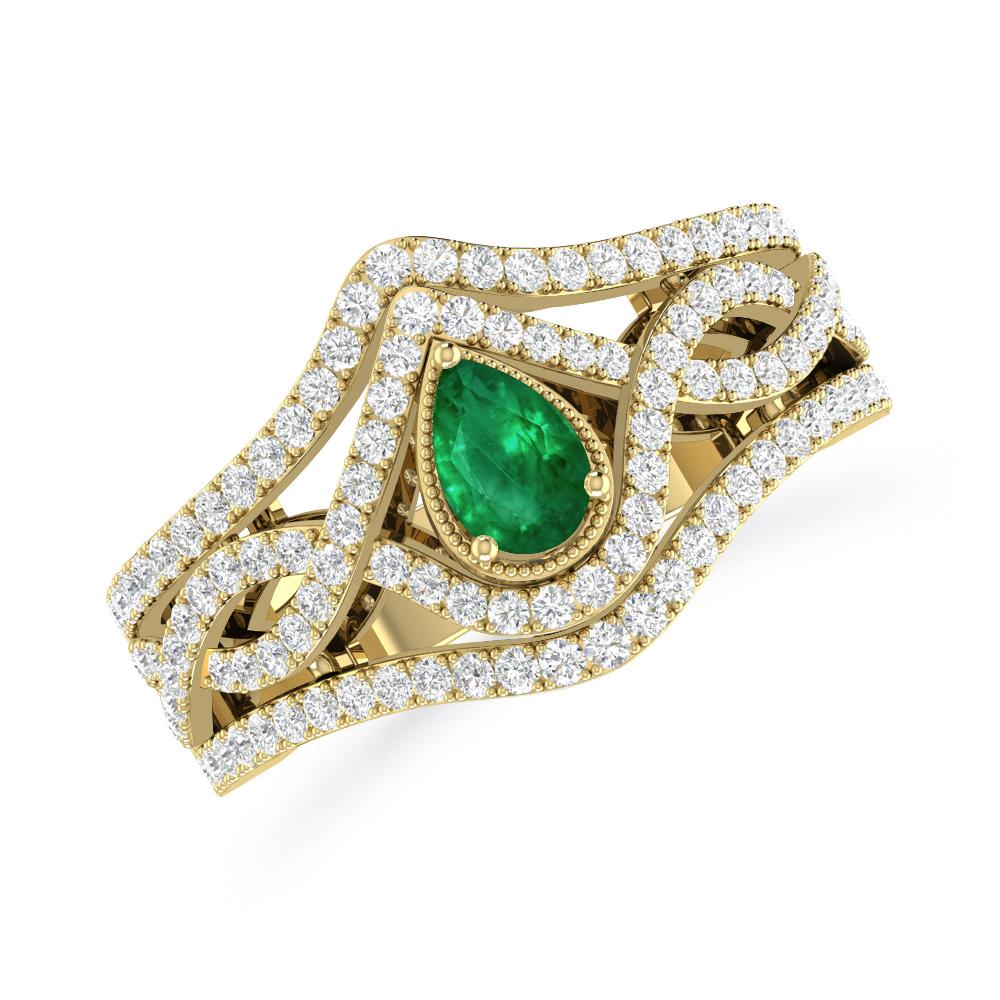 Yellow Gold - Emerald