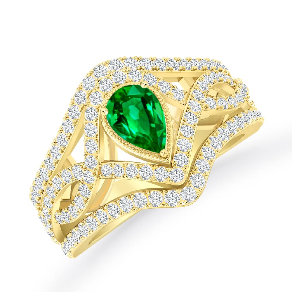 Yellow Gold - Emerald