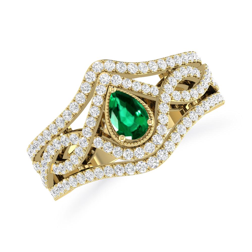 Yellow Gold - Emerald