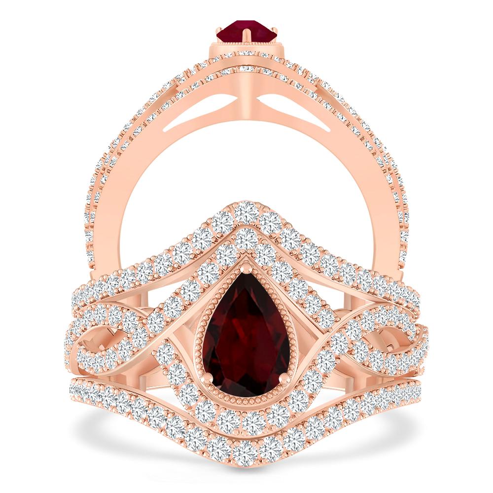 Rose Gold - Garnet