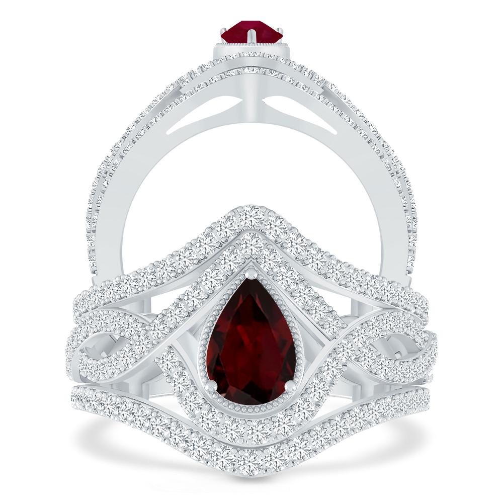 White Gold - Garnet