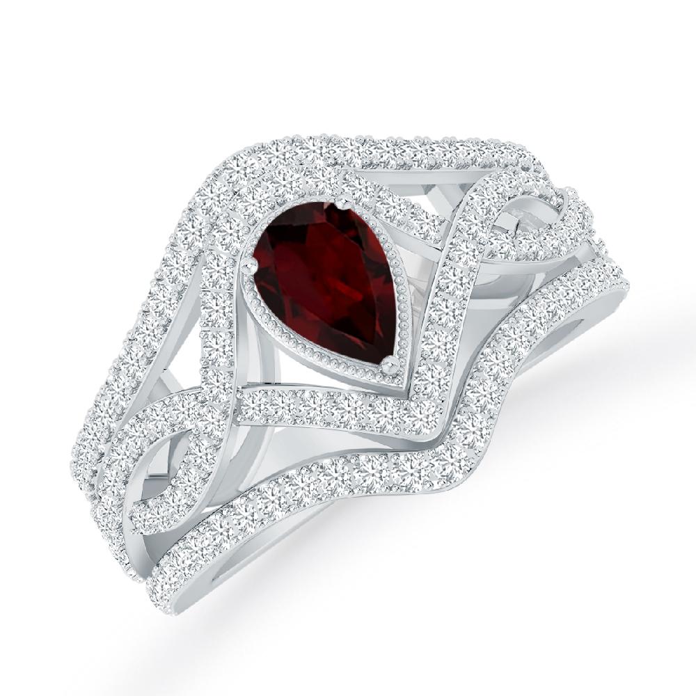 White Gold - Garnet