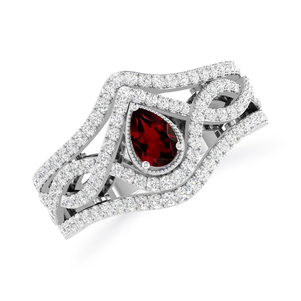 White Gold - Garnet