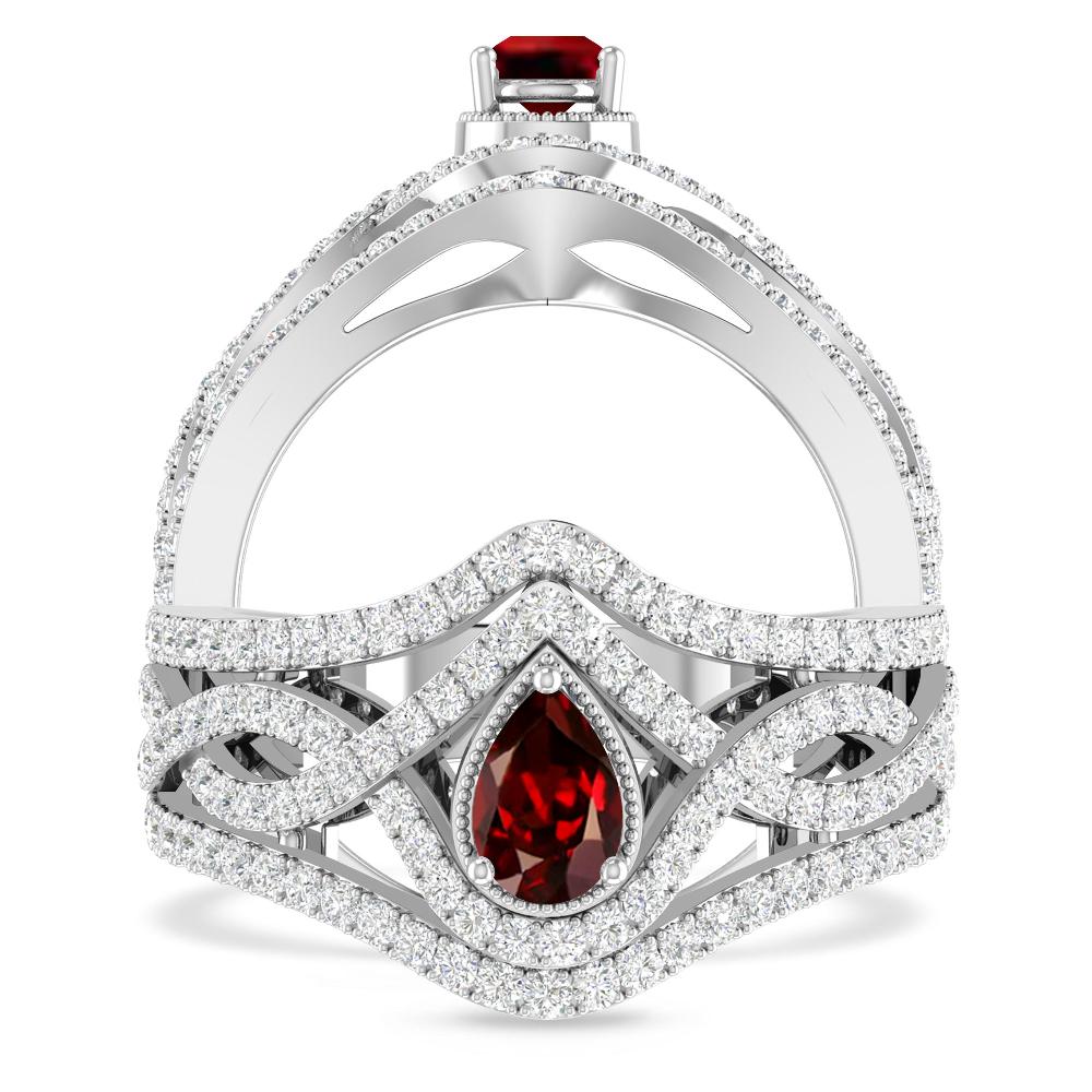 White Gold - Garnet