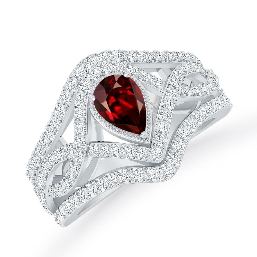 White Gold - Garnet