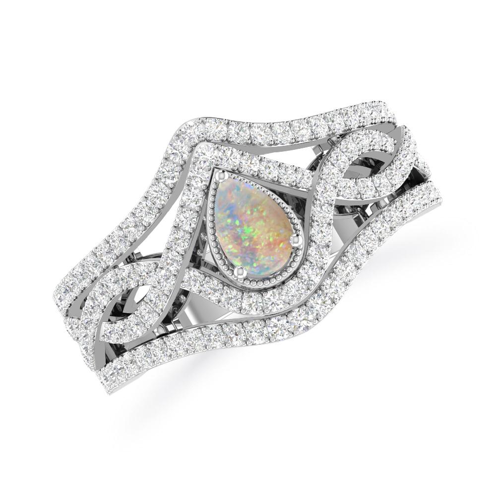 White Gold - Opal