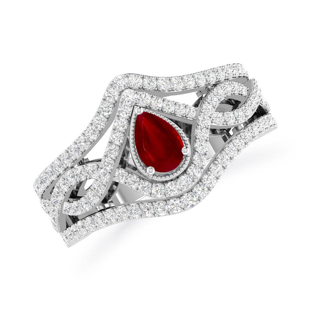 White Gold - Ruby