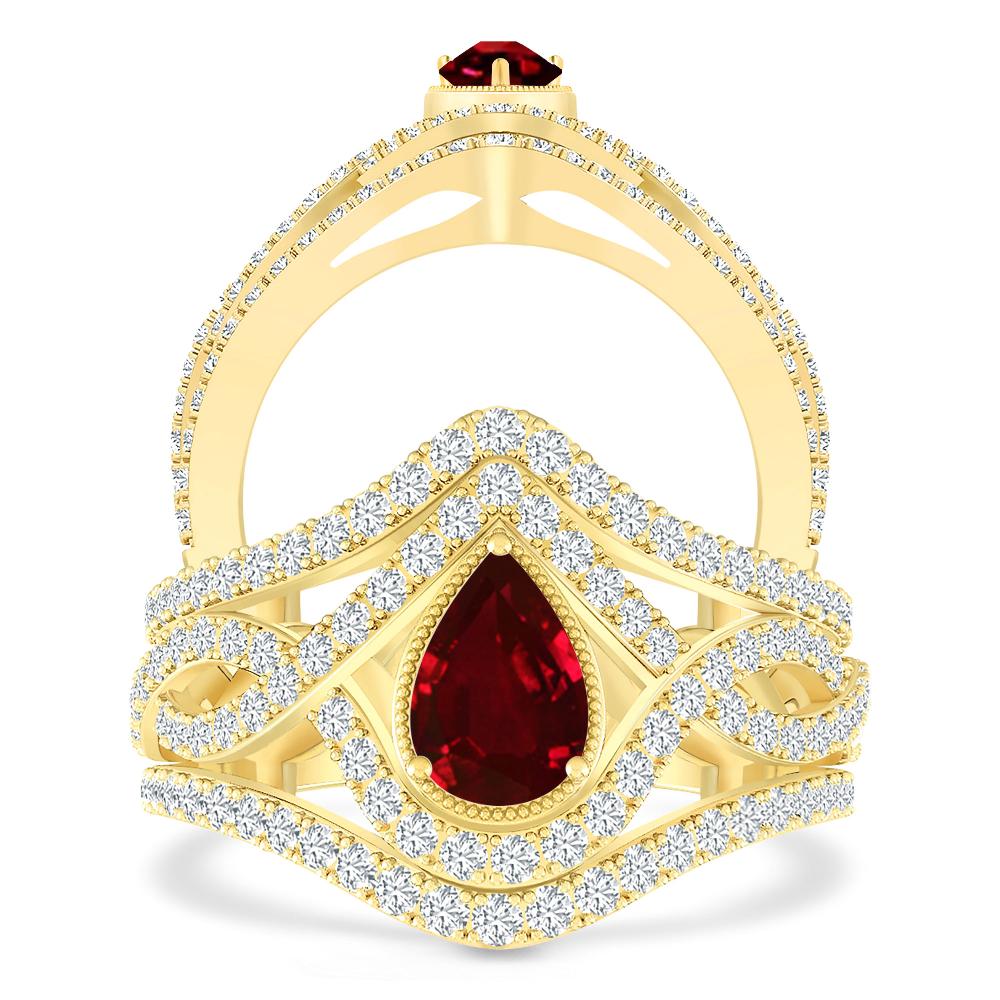 Yellow Gold - Ruby