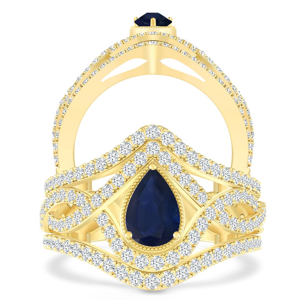 Yellow Gold - Sapphire