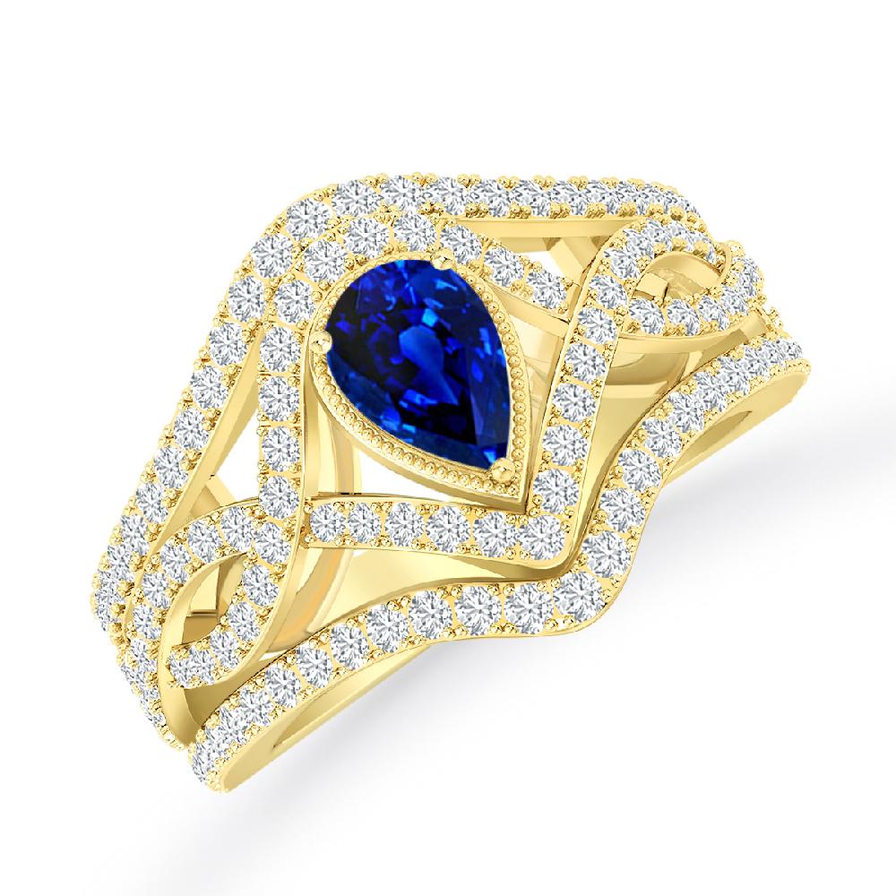 Yellow Gold - Sapphire