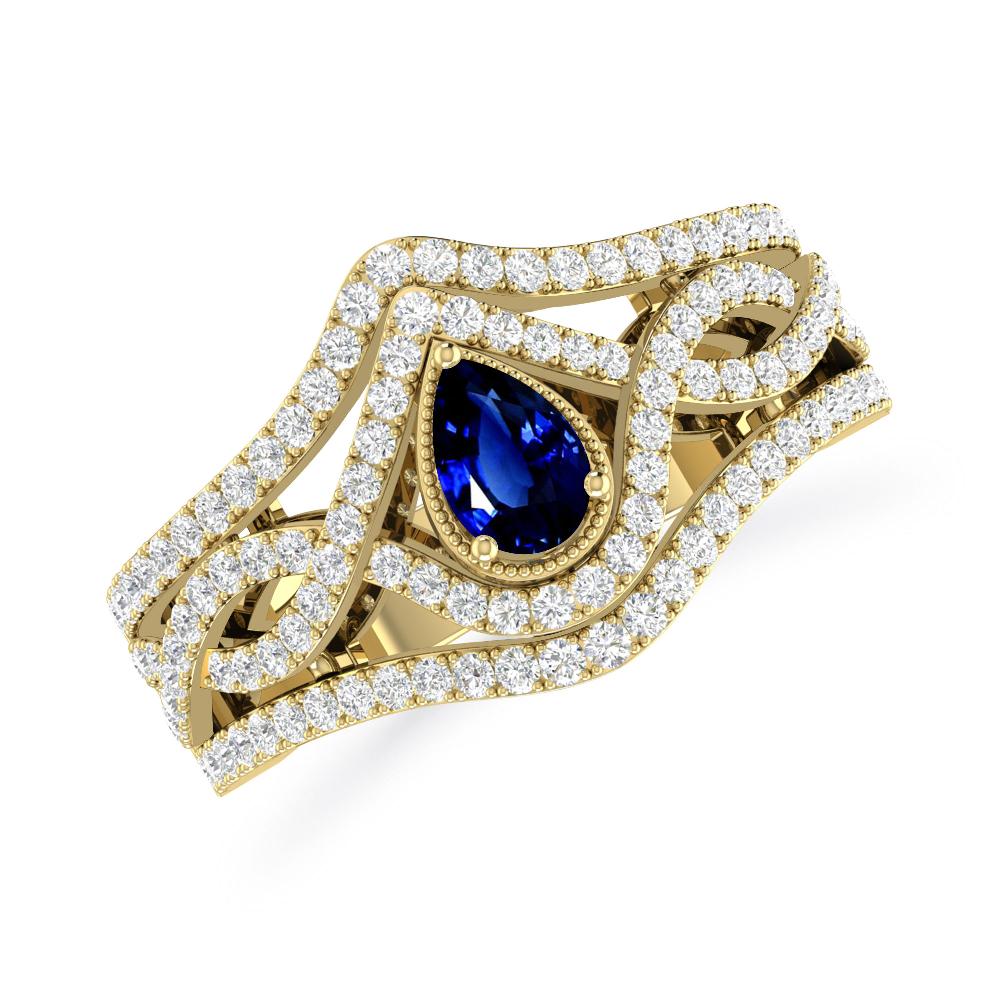 Yellow Gold - Sapphire