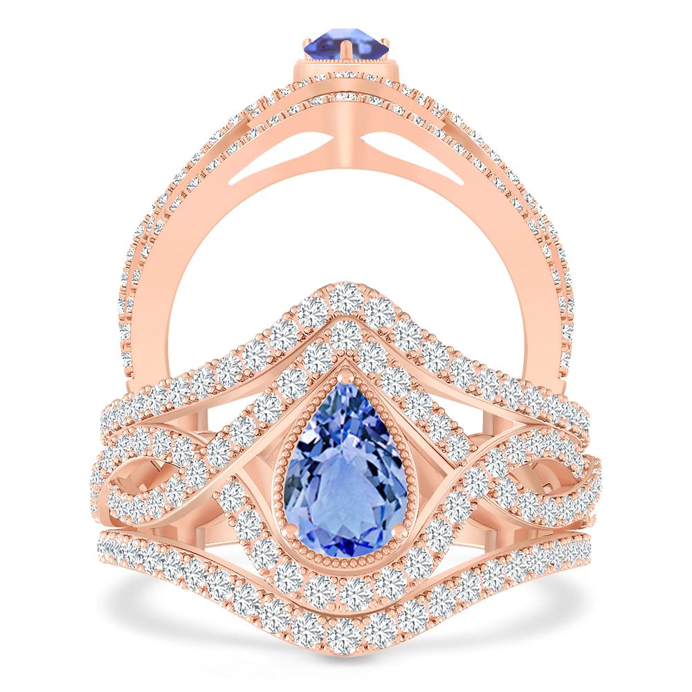 Rose Gold - Tanzanite