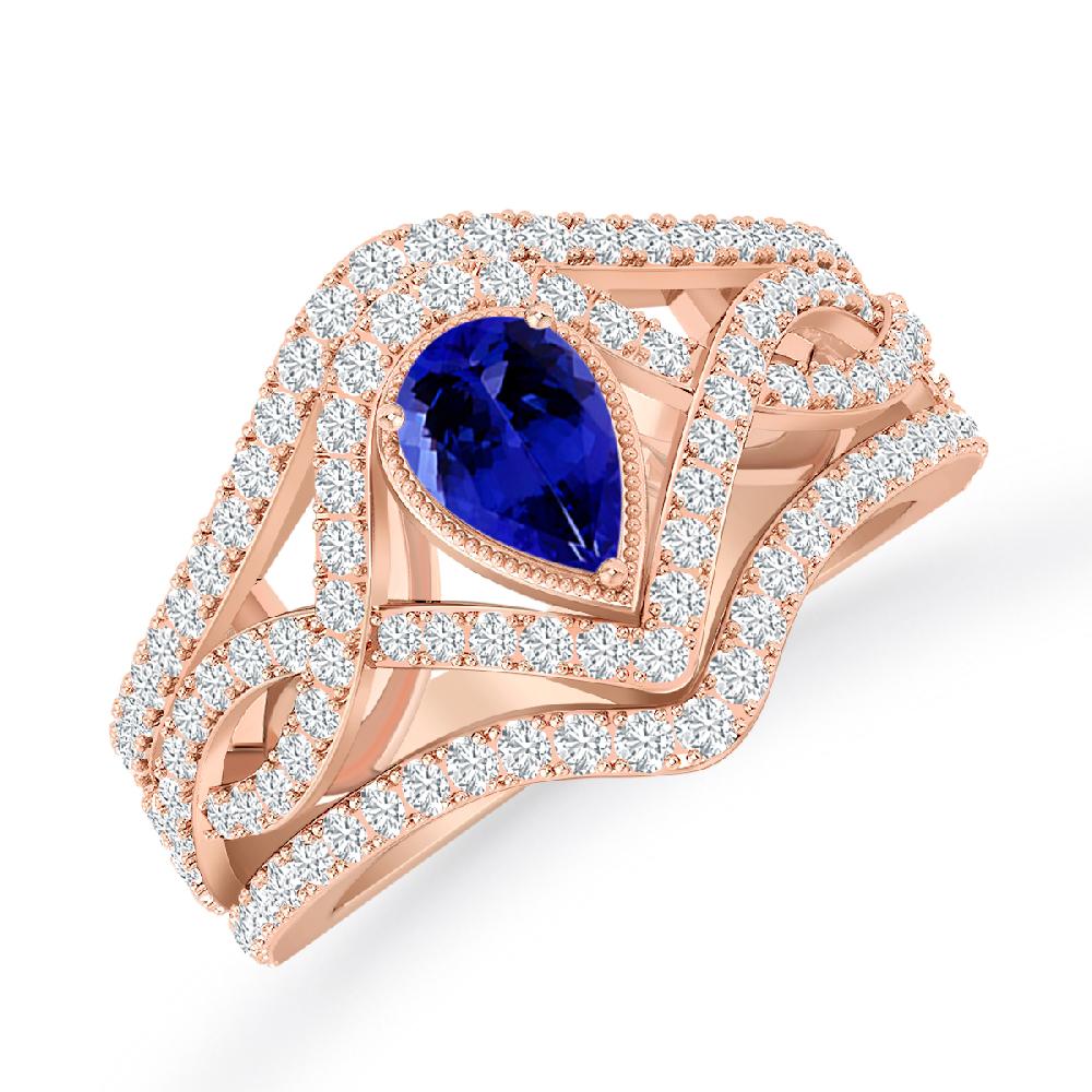 Rose Gold - Tanzanite