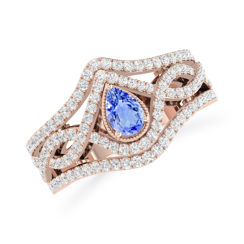 Rose Gold - Tanzanite