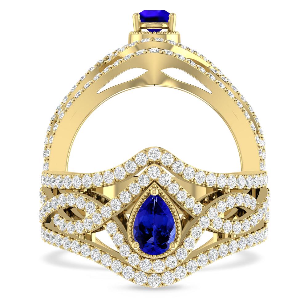 Yellow Gold - Tanzanite