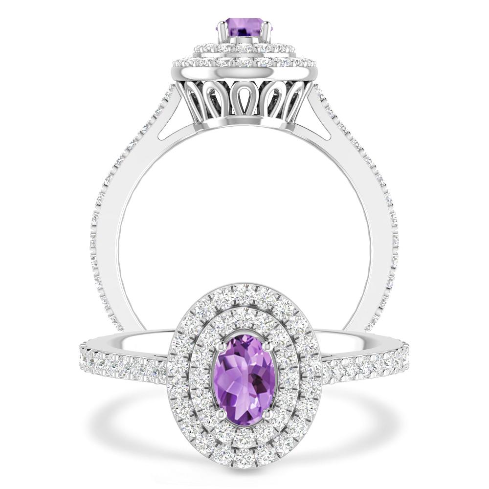 White Gold - Amethyst